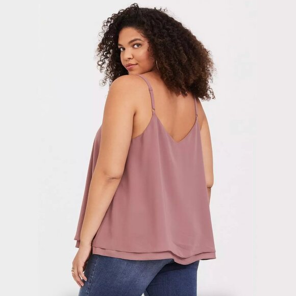 Torrid - Sophie - Chiffon Double Layer SwingCami - Walnut 1X - Picture 3 of 7